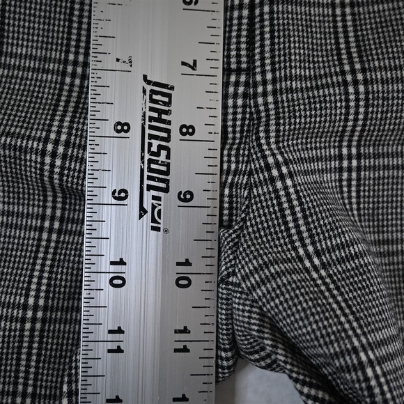 Nordstrom 10 Gray Wool Flannel Glenn Check Skinny Dress Womens Pants - Picture 3 of 9